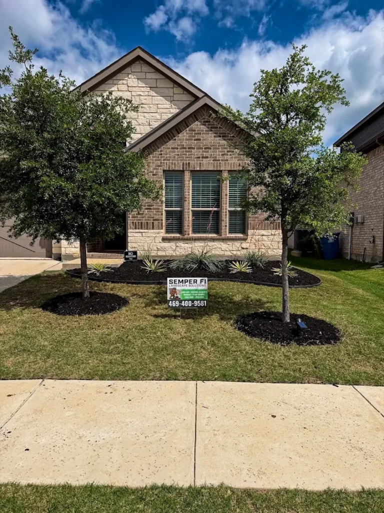 Landscaping and lawn care in Double Oak, TX by Semper Fi Landscape Solutions